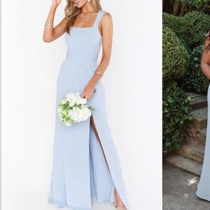 Show Me Your MuMu Light Blue Maxi Dress